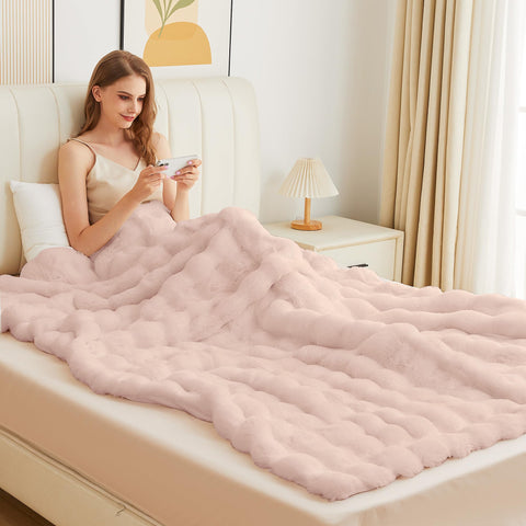 ORINOVA blanket wrapped around person showing comforting warmth benefit