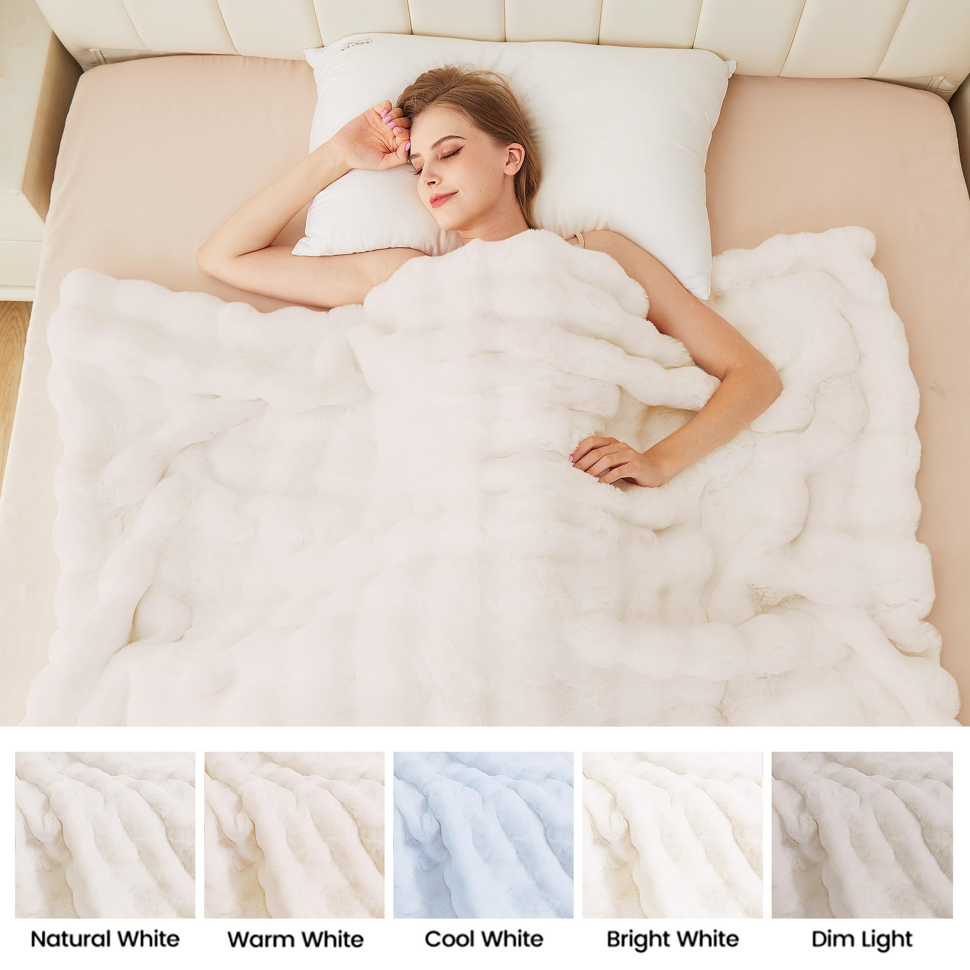 ORINOVA throw held in hands showing lightweight warmth and comfort