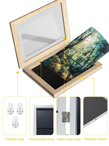 Orionstar frame hanging vertical and horizontal offering flexible display benefit