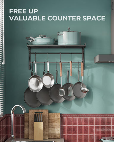 OROPY installation mounted above shelf showing flexible bracket orientation