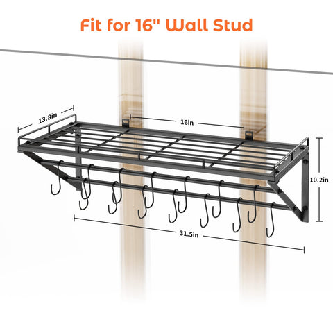 OROPY side profile showing triangular mount above shelf for flexible installation options