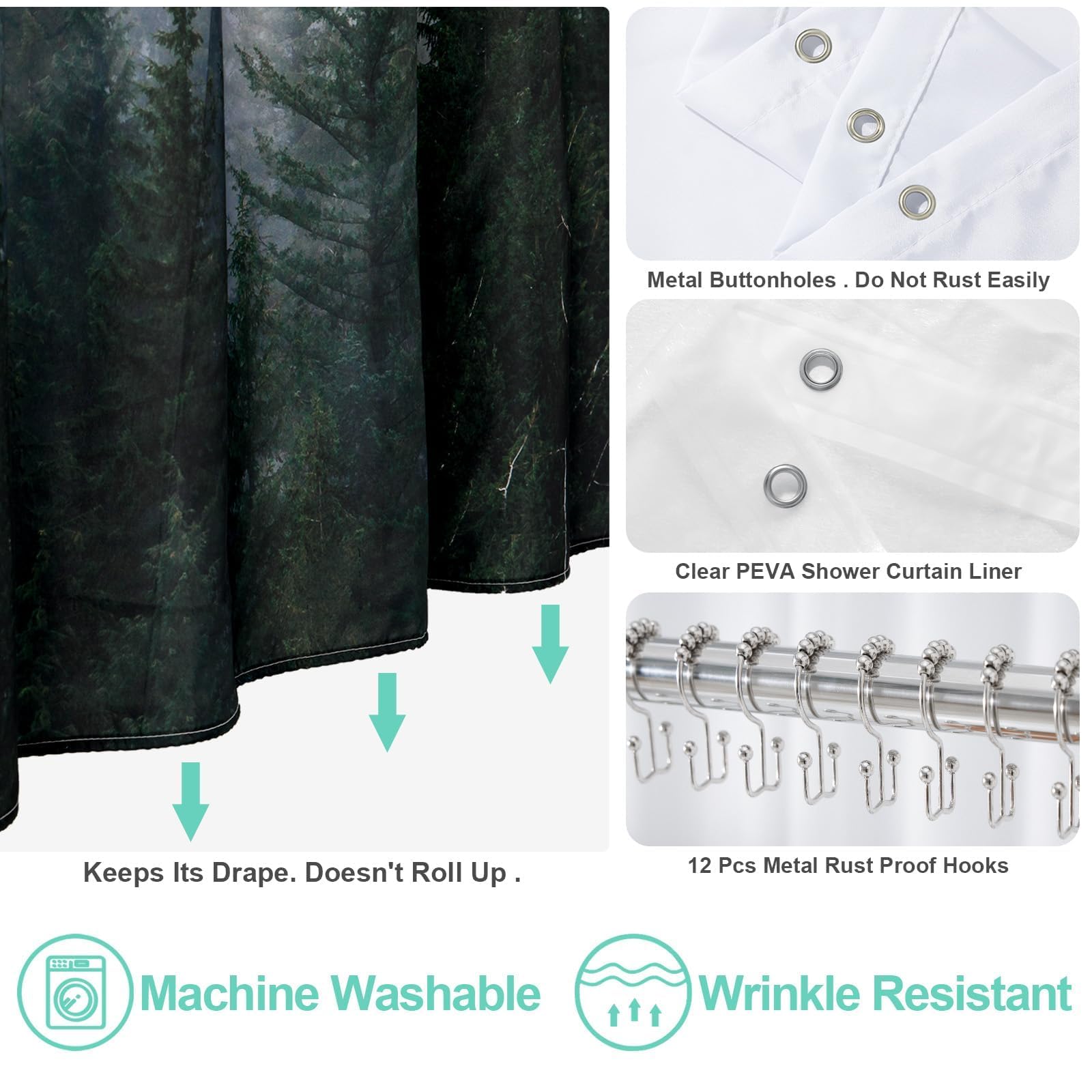 ORTIGIA curtain in bathroom lifestyle creates tranquil shower ambience