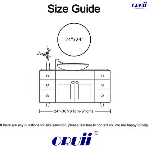 Oruii packaged contents laid out showing included screws and benefit of ready-to-hang kit