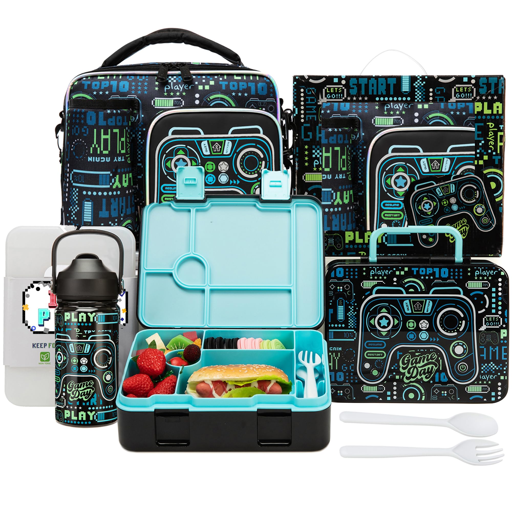 Oruiji front packaging showing full boys bento set, easy gifting