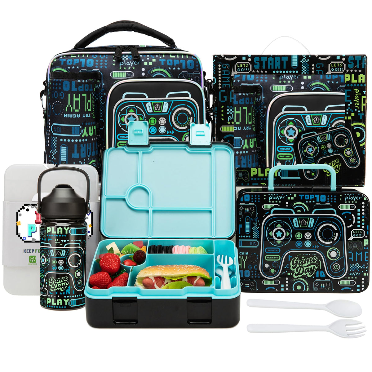 Oruiji front packaging showing full boys bento set, easy gifting