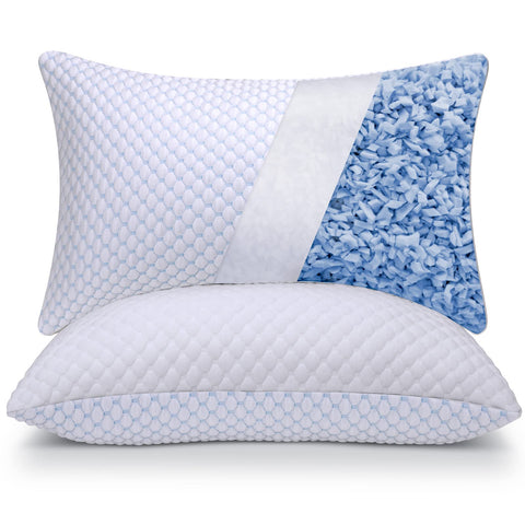 OSBED front view of standard pillows showing pack of two and neat packaging