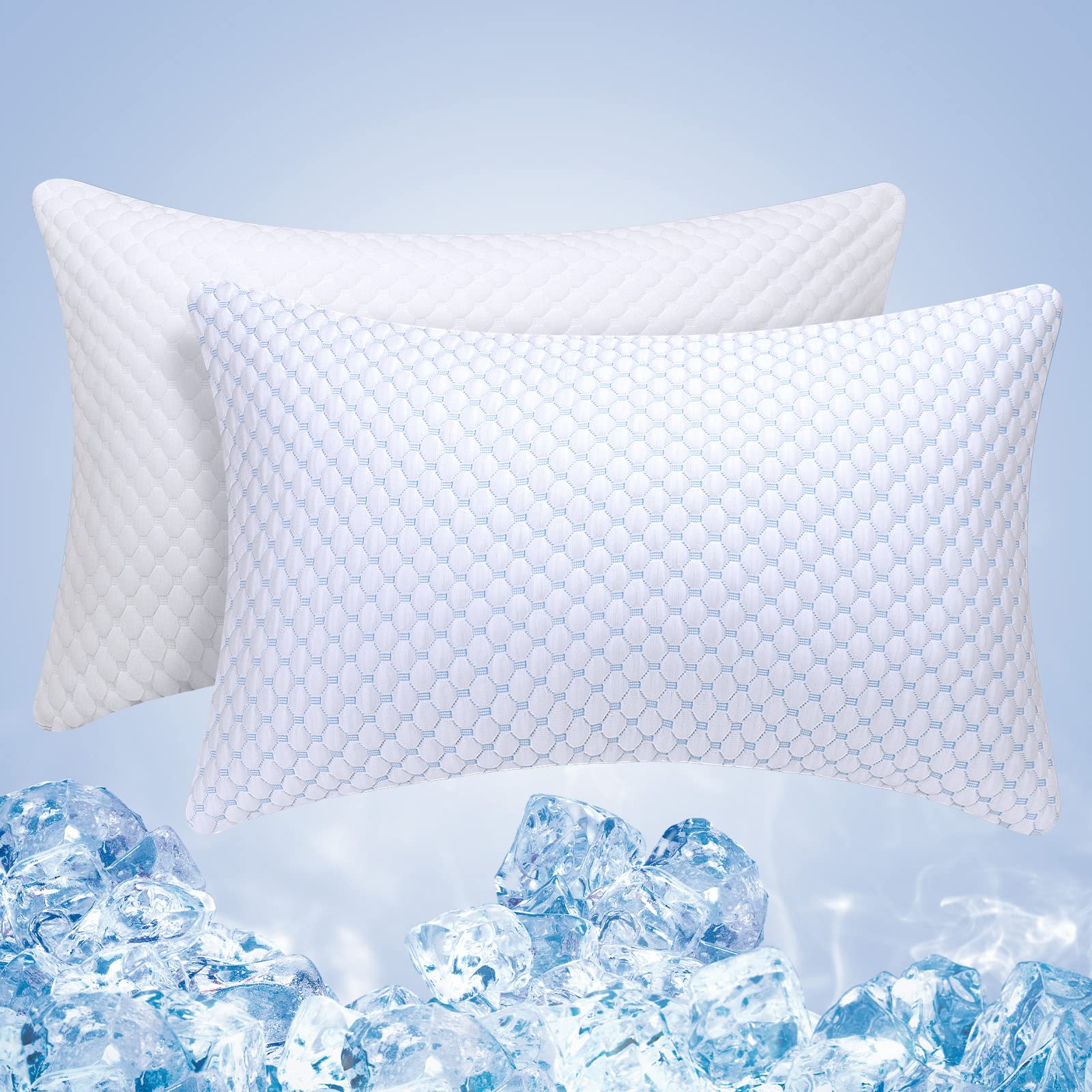 OSBED pillow next to ruler for scale to show king-size dimensions visually