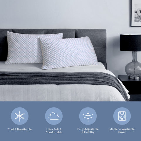 OSBED vacuum-packed pillows compact delivery and easy unboxing convenience