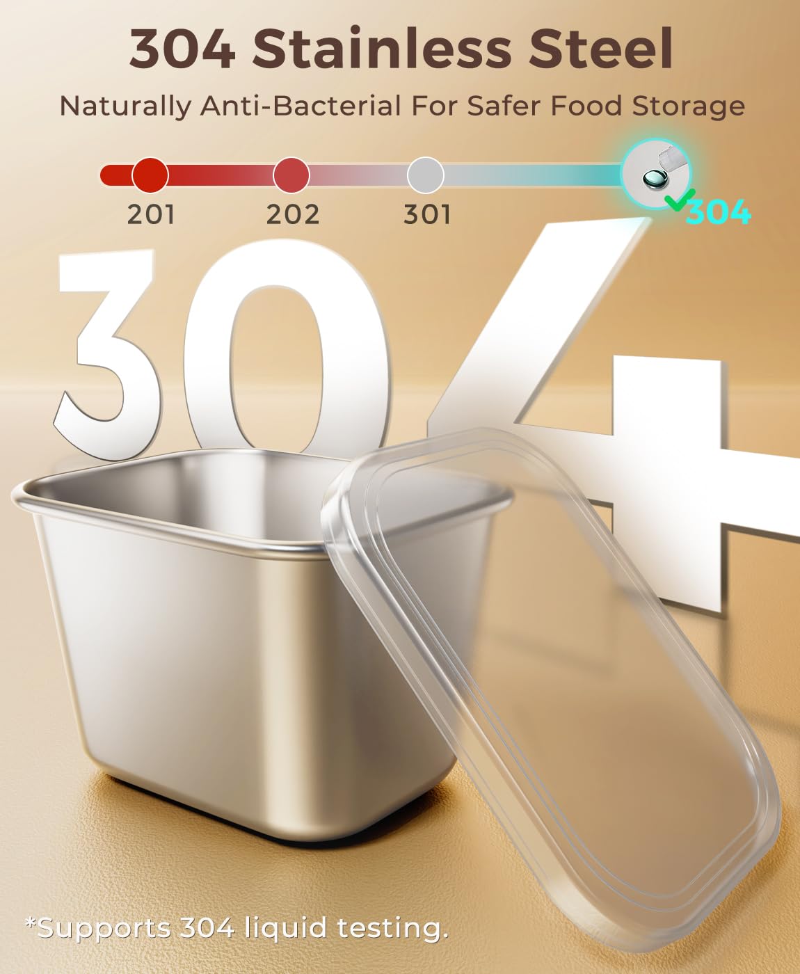 Osfel polished stainless steel compartments close-up highlighting durability benefit