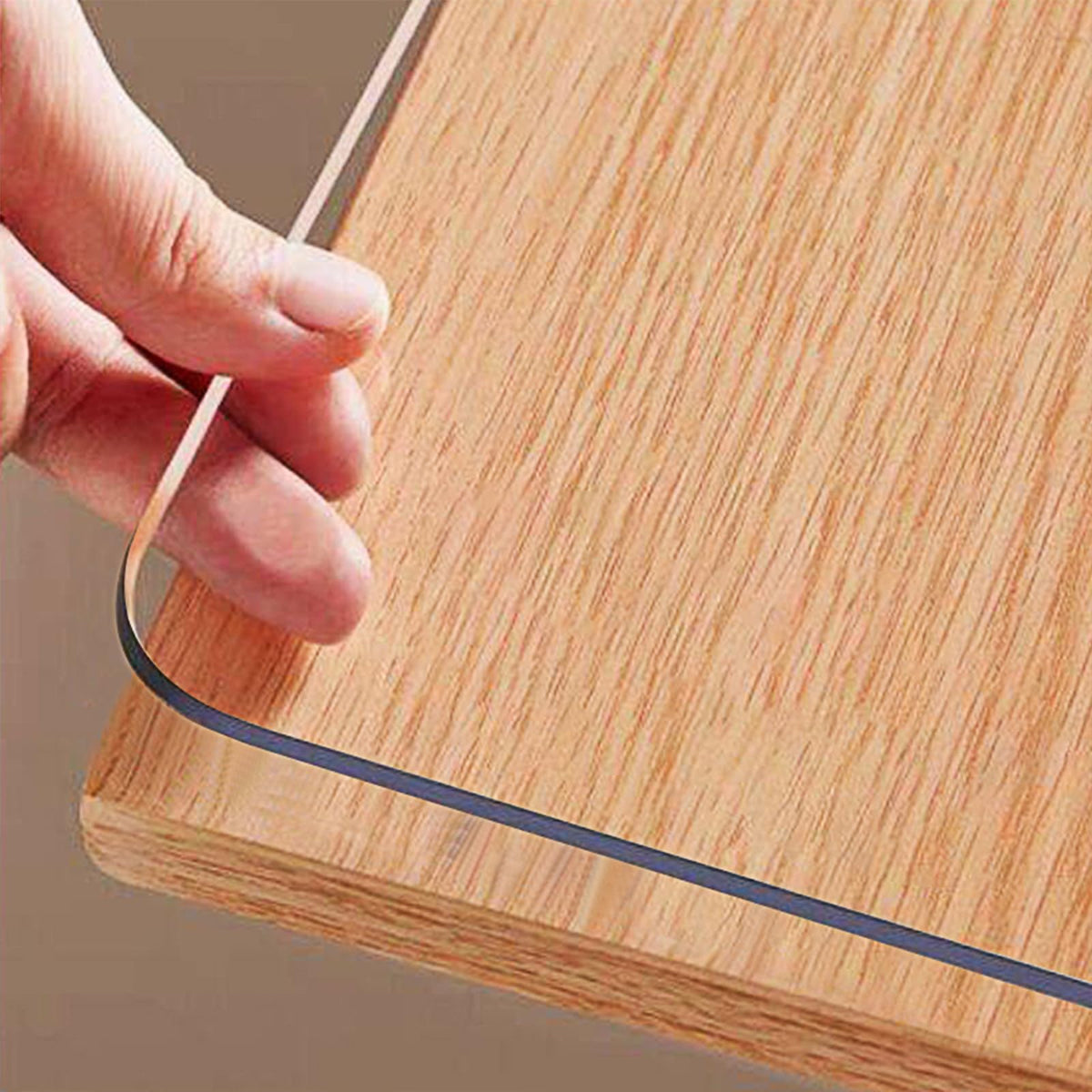 OstepDecor front packaging showing clear protector protecting table