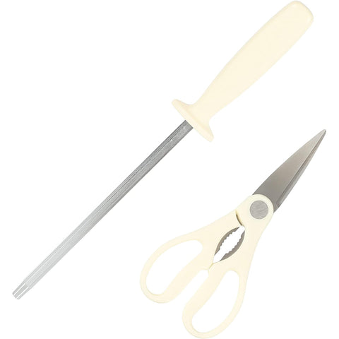 Oster six steak knives arranged to show matching blades and dinner-ready slicing