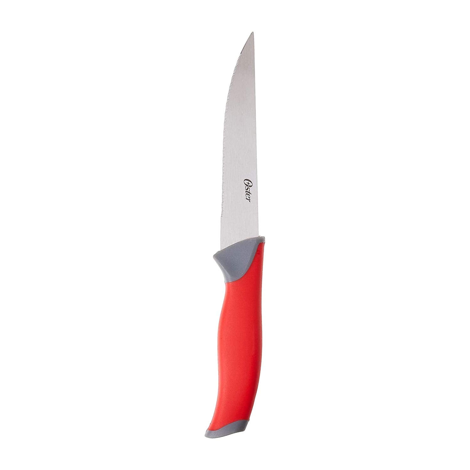 Oster steak knives on table showing neat serving and consistent slicing
