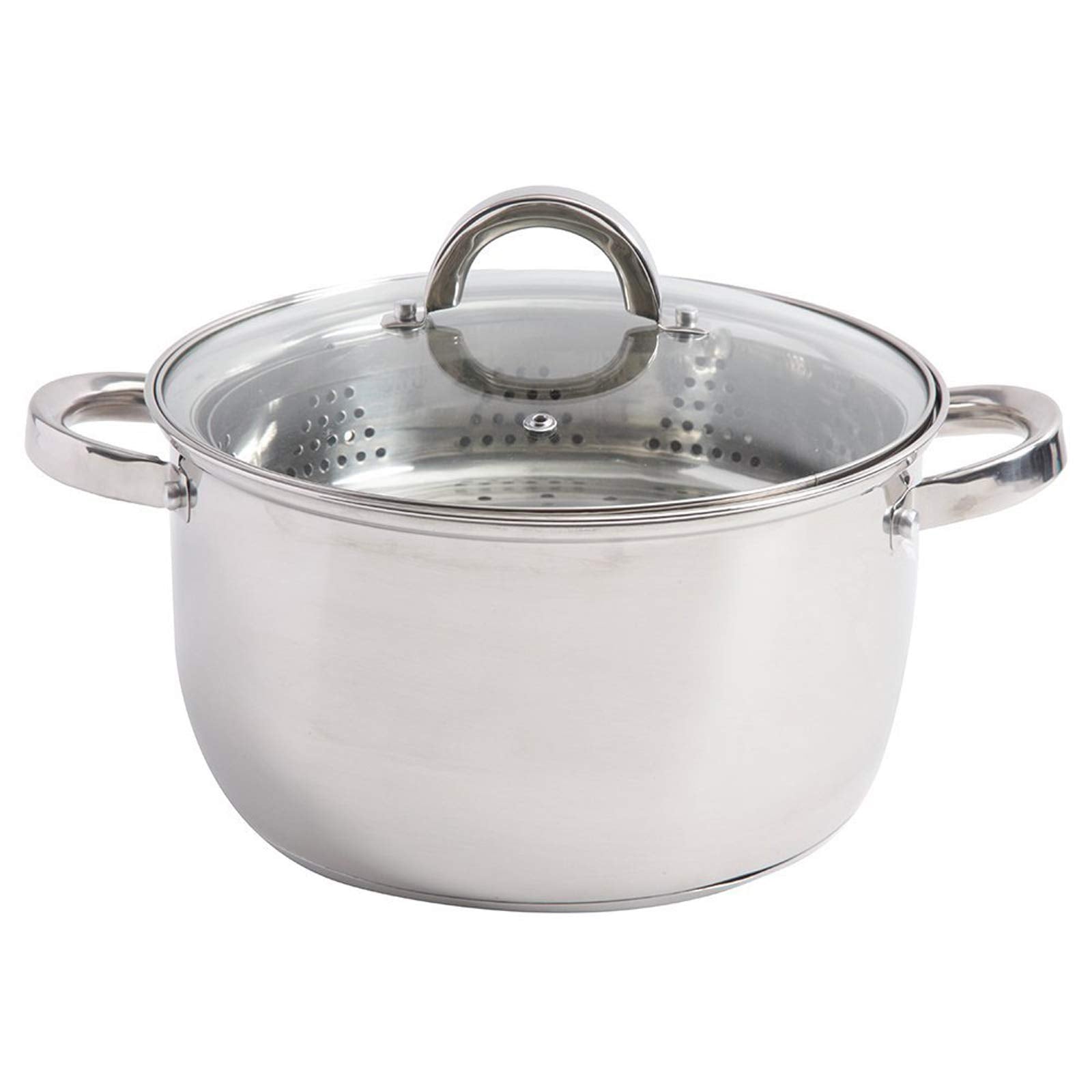 Oster Sangerfield front view showing stainless finish and capacity benefit