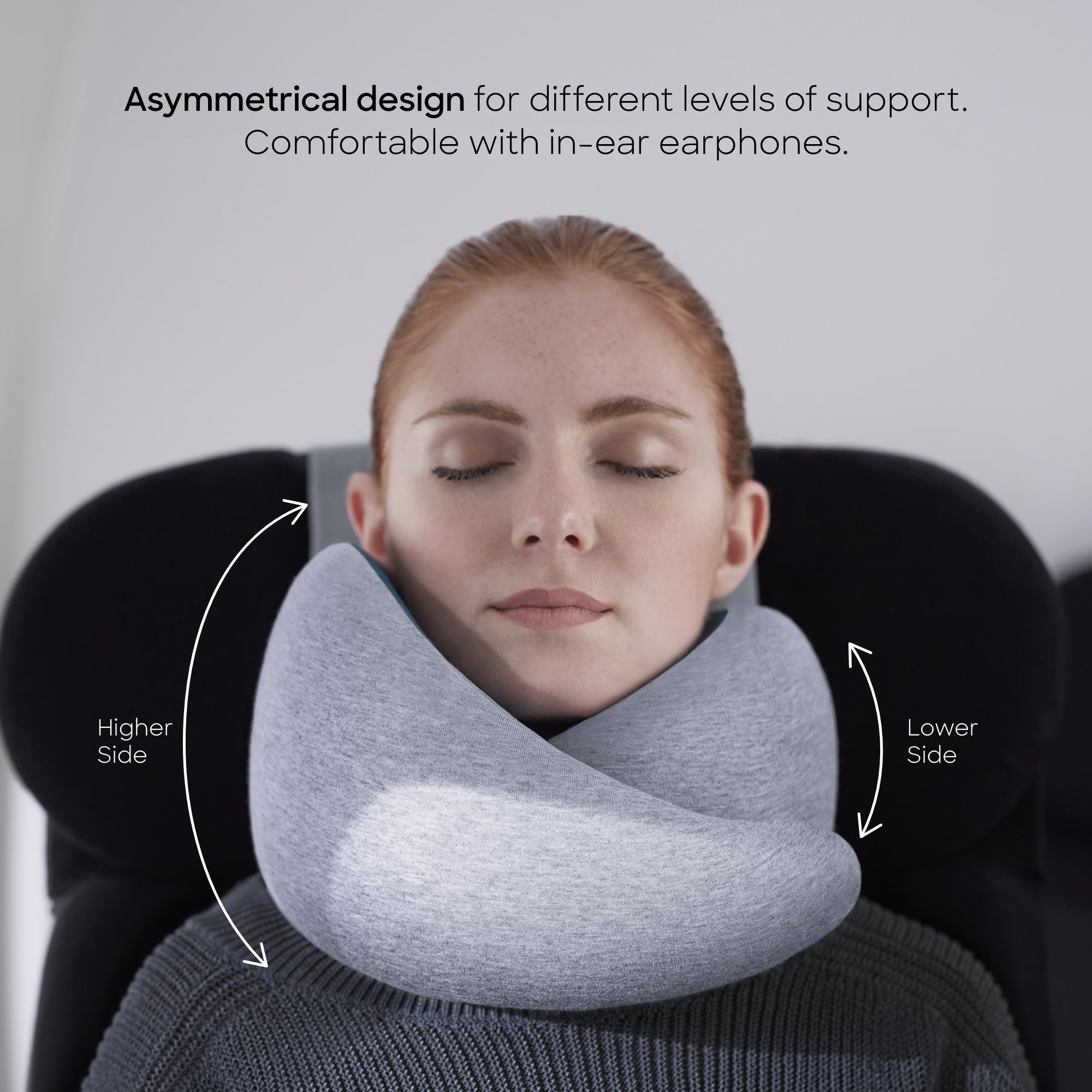 Ostrichpillow GO memory foam close-up highlighting contouring comfort