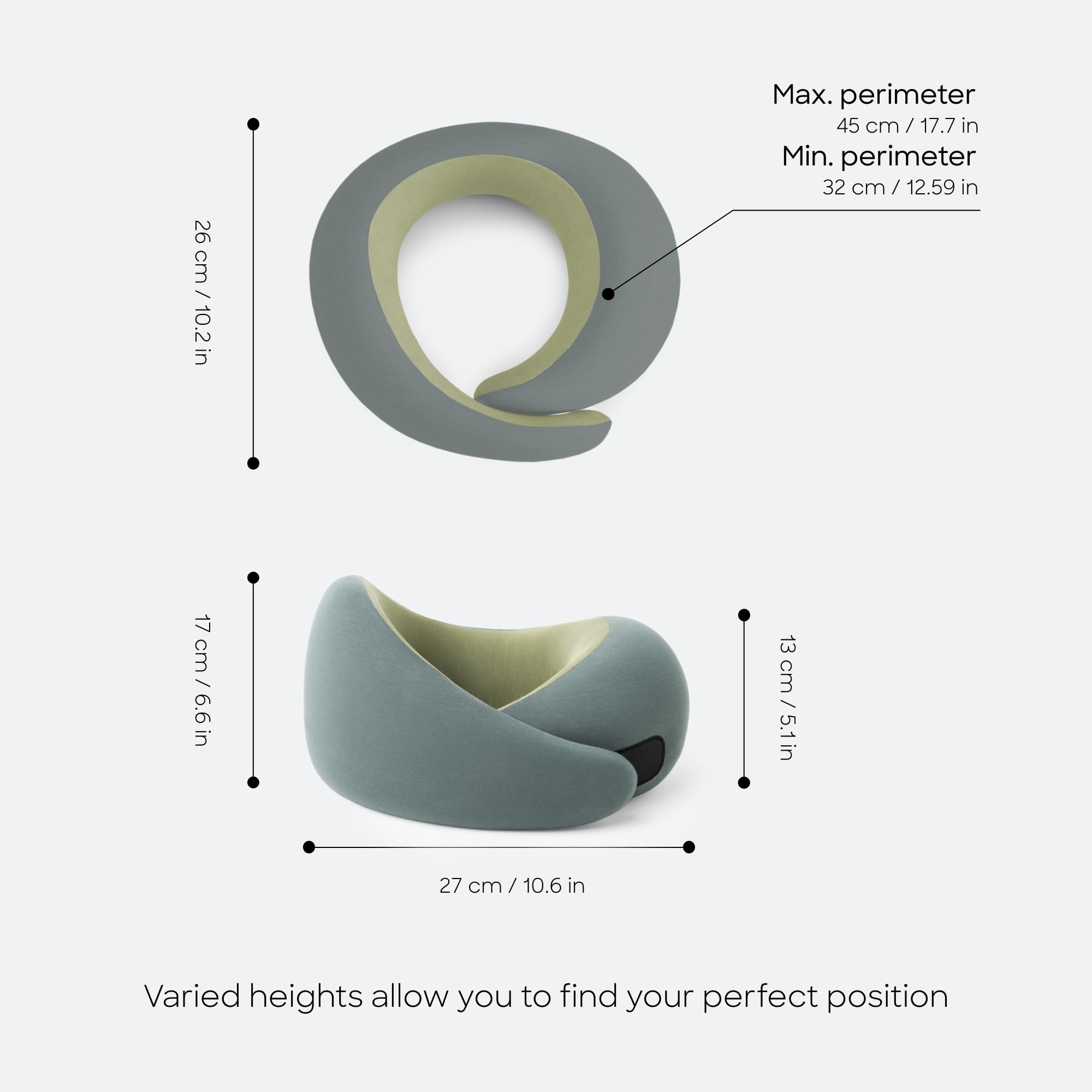 Ostrichpillow GO removable modal cover shown for easy washing benefit