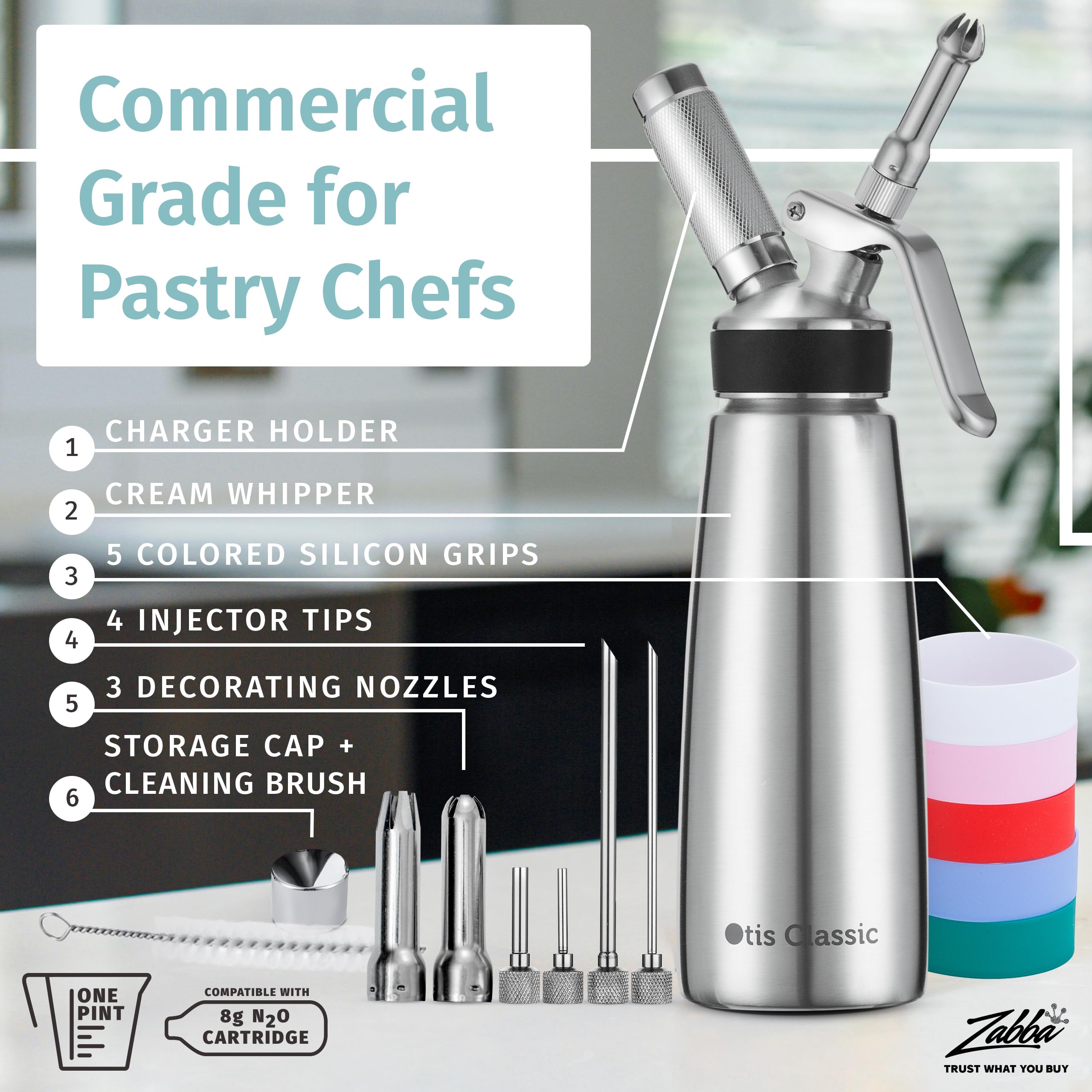 Otis Classic stainless steel body detail emphasizing rust-resistant 304 material for longevity