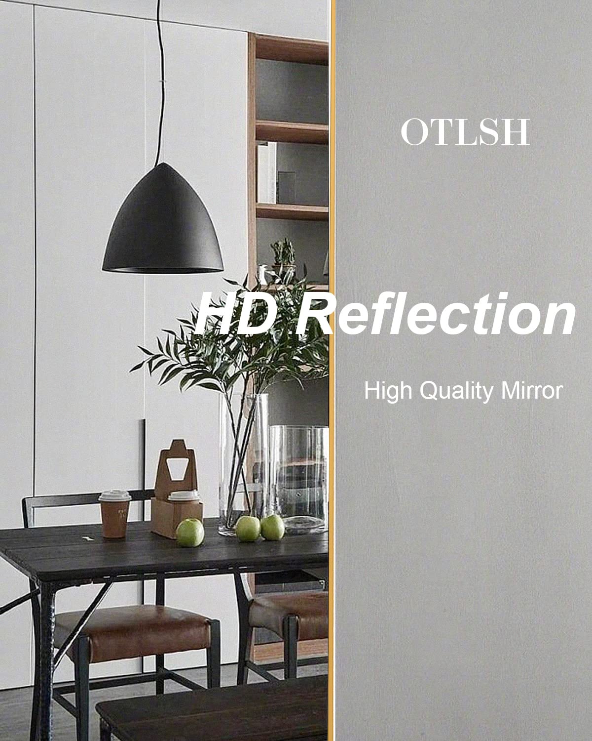 Otlsh mirror in bedroom styling reflecting light and visually expanding space benefit