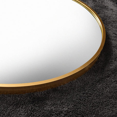 Otlsh mirror stand and mounting hardware detail showing easy setup and versatile placement benefit