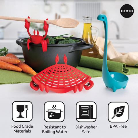 OTOTO materials and label close-up highlighting food-safe, heat-tolerant construction