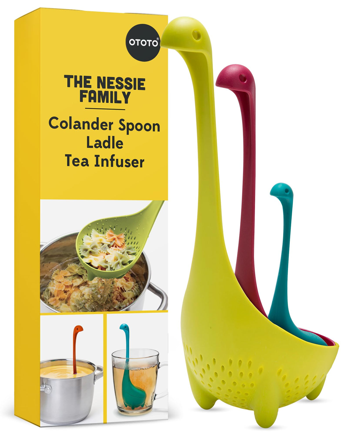 OTOTO Nessie family front packaging showing trio and gift-ready appeal
