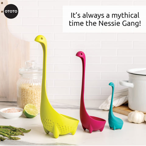 OTOTO Nessie family placed on kitchen counter conveying playful daily use