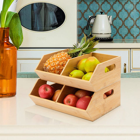 otovioia small bamboo bin with onions for separated produce and reduced mess