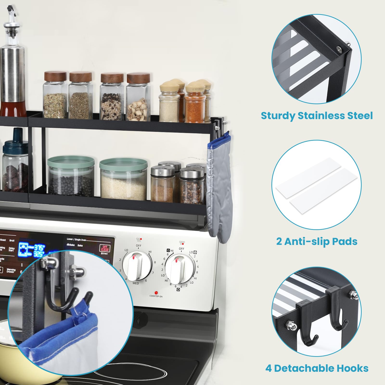 OTraki matte stainless steel finish close-up resisting stains and fingerprints