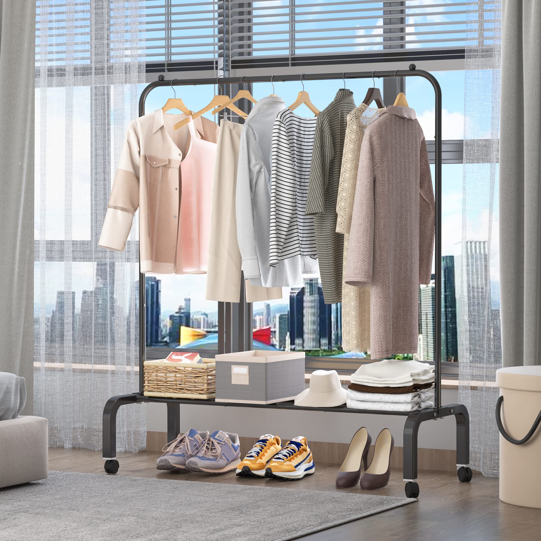 OTROUWORHT lower shoe shelf holding shoes to maximize storage space