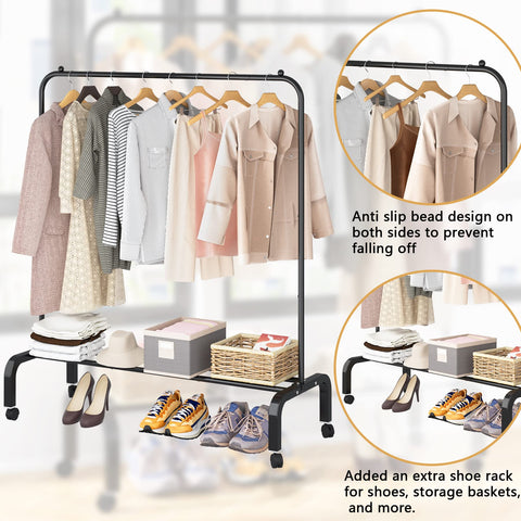 OTROUWORHT top rail end stoppers preventing hangers from sliding off