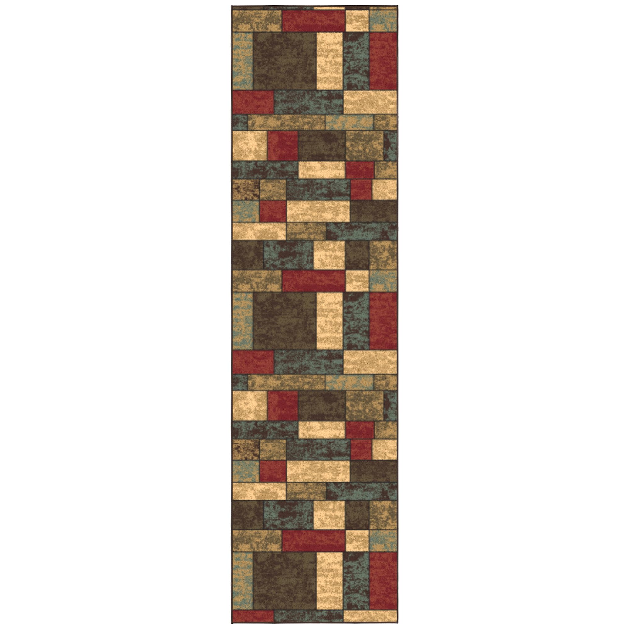 Ottomanson hallway scale comparison showing 2'7" x 9'6" fit in narrow corridors