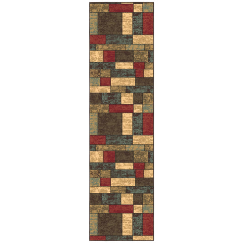Ottomanson hallway scale comparison showing 2'7" x 9'6" fit in narrow corridors