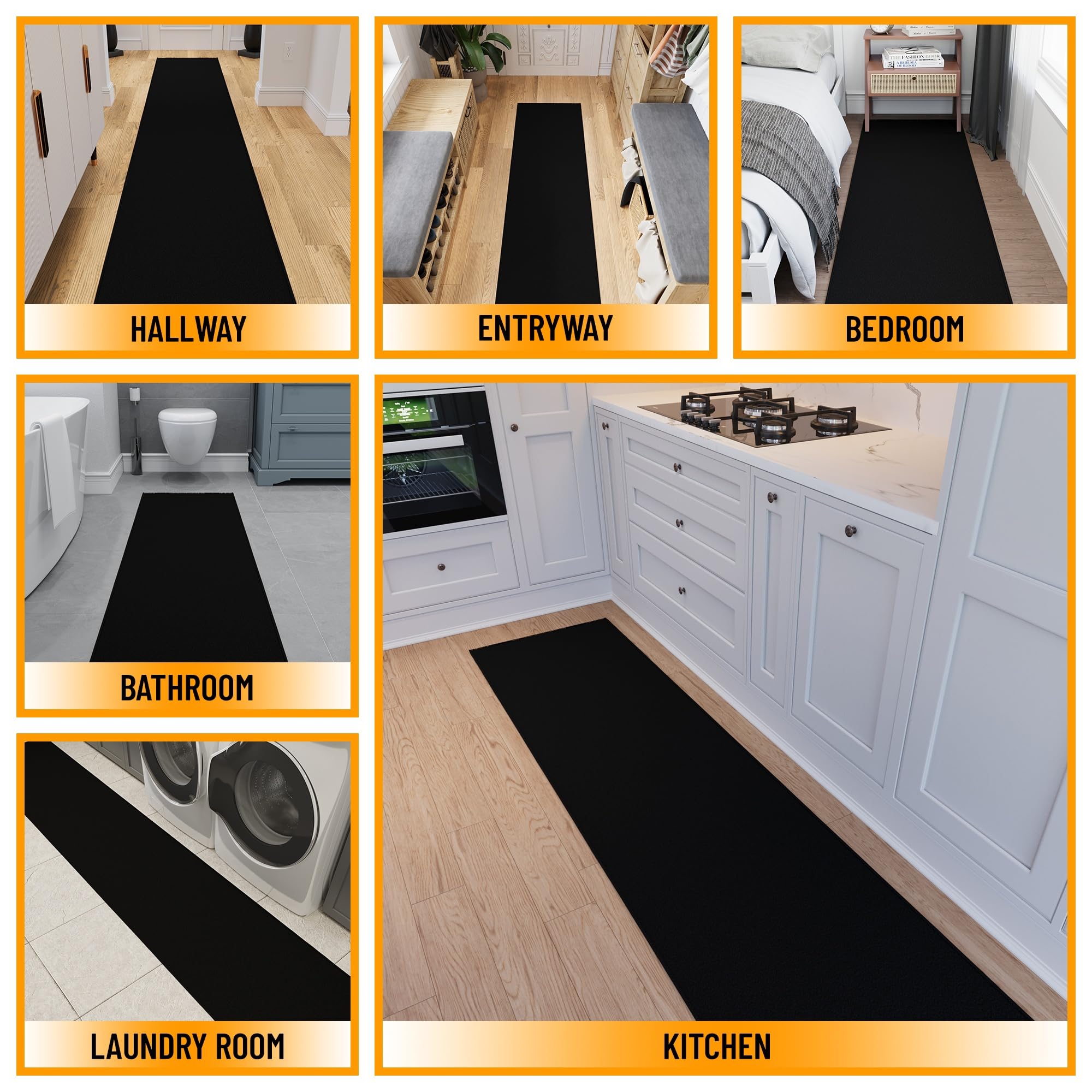 Ottomanson rubber backing detail demonstrating non-slip stability and secure placement