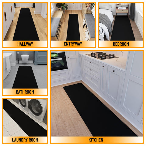 Ottomanson rubber backing detail demonstrating non-slip stability and secure placement