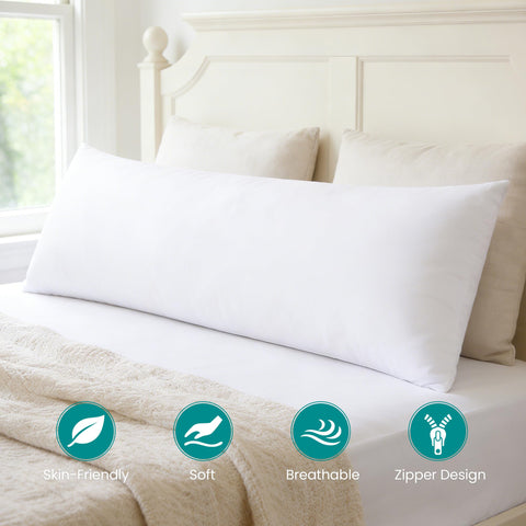 Oubonun close-up of plush fiber fill texture highlighting durable, non-clumping support