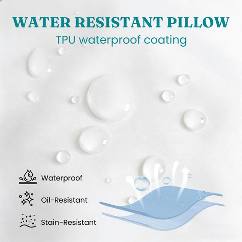 Oubonun hidden zipper detail on pillow insert for discreet access and adjustable comfort
