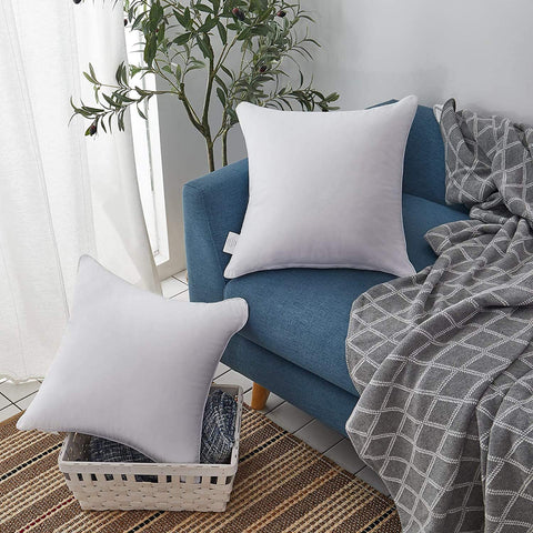Oubonun insert inside throw cover on sofa providing support