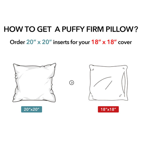 Oubonun insert inside decorative pillow cover illustrating a smooth, filled finish