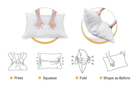 Oubonun queen pillow beside ruler showing 20x30 inch size accuracy