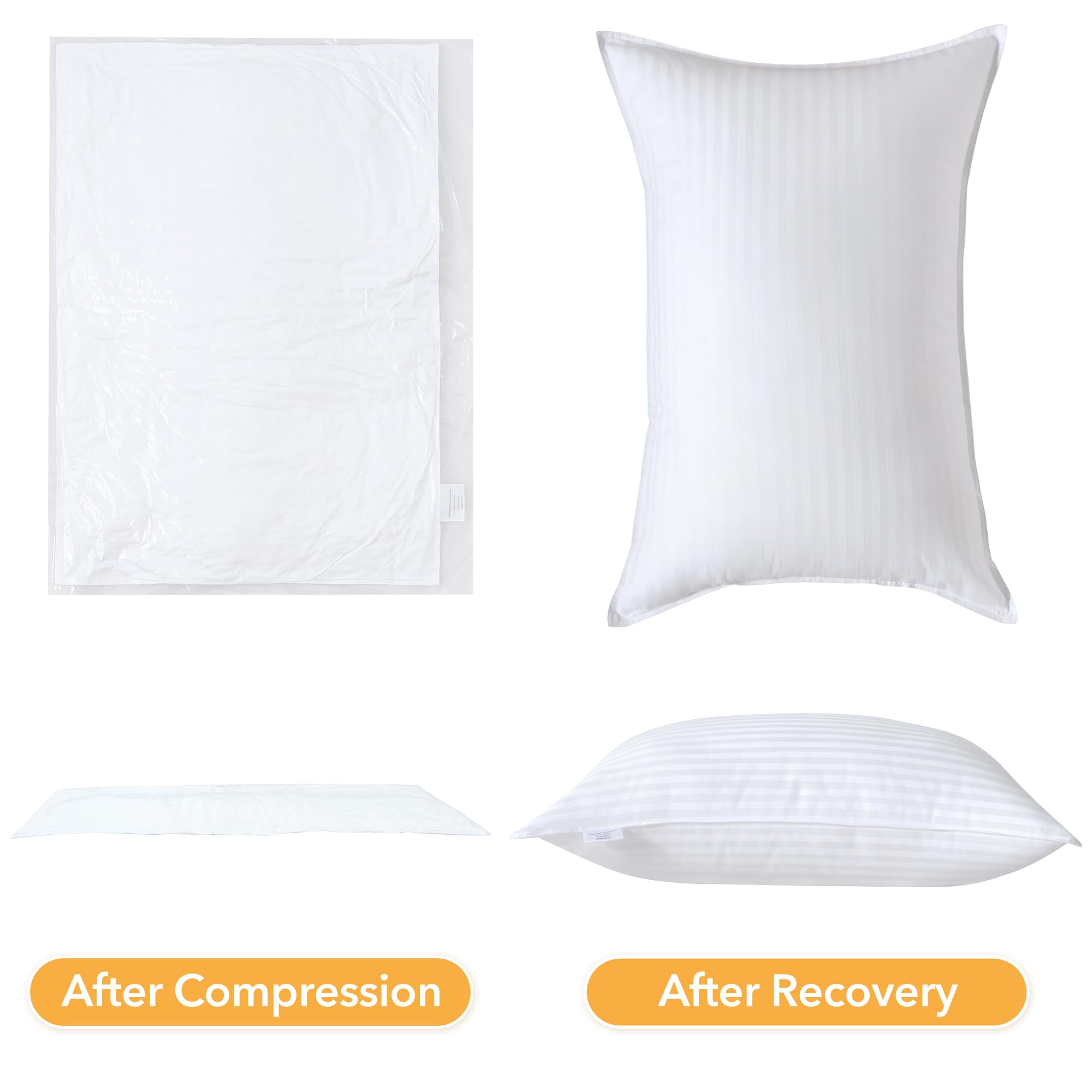Oubonun pillow in tumble dryer illustrating quick loft restoration benefit