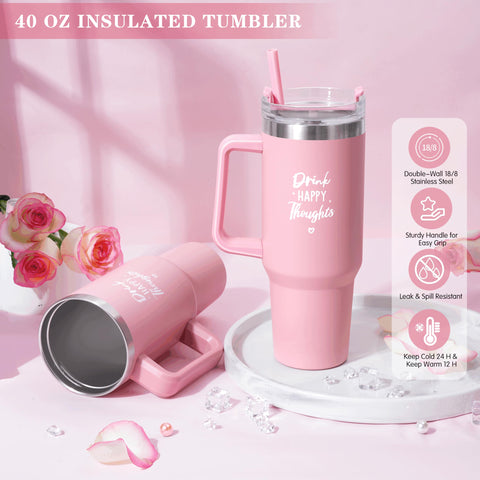 Oufrenn rose bath essentials arranged to highlight calming aromatherapy