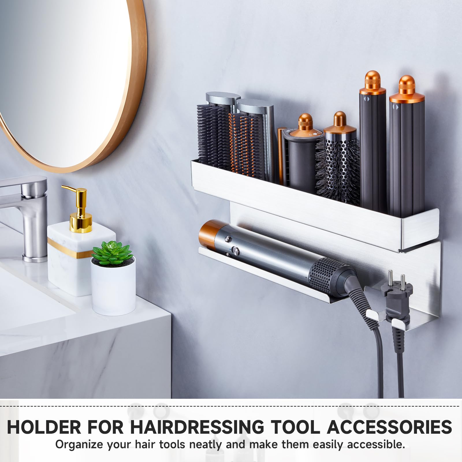 Oukimly side profile with wand and dryer for easy access