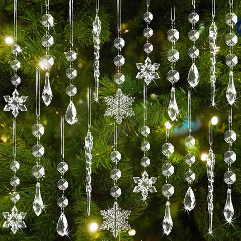OuMuaMua front packaging showing 80-piece clear ornament set and gift-ready presentation