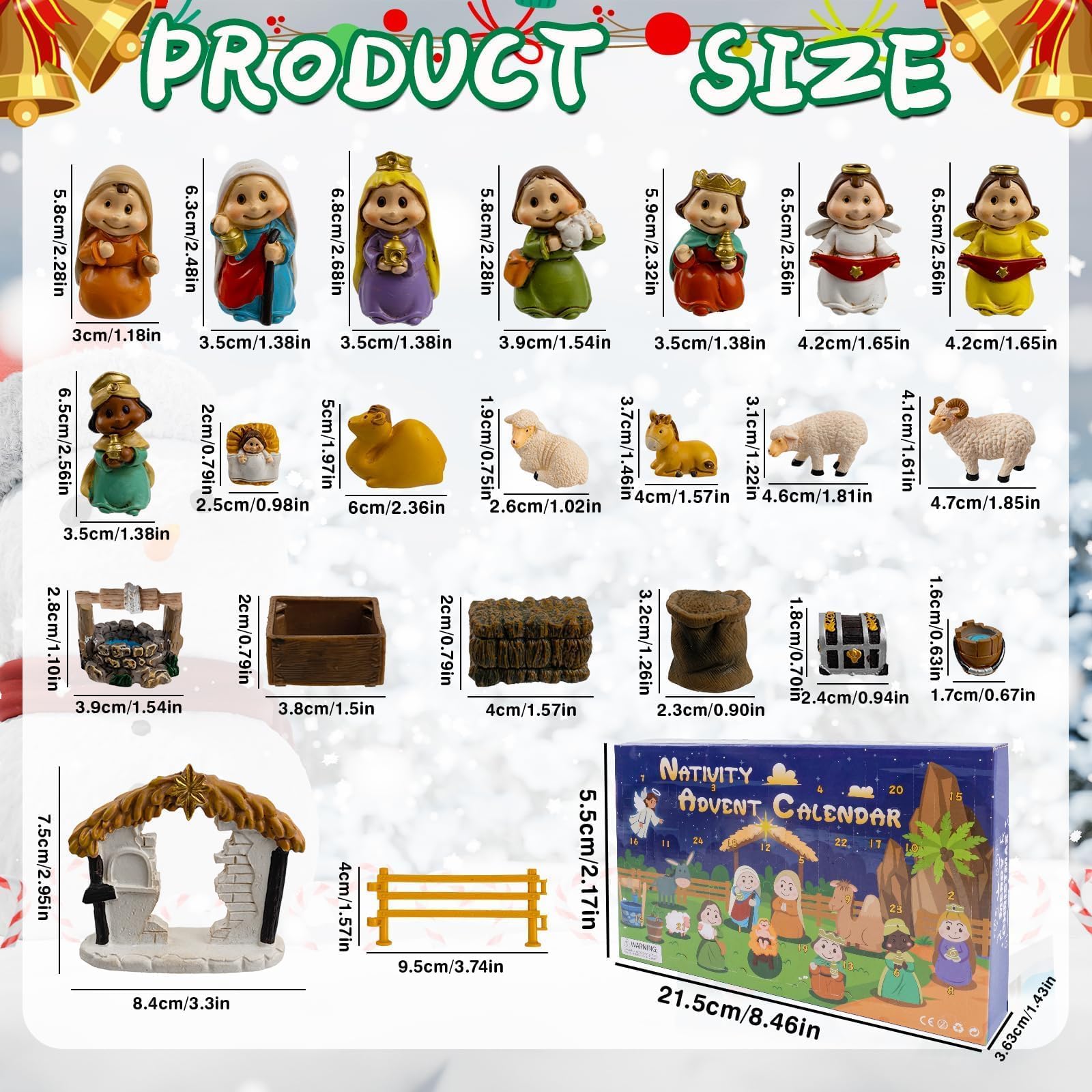 OuMuaMua Mary Joseph and Jesus figurines displayed for meaningful focal point