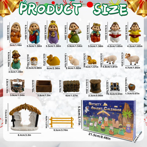 OuMuaMua Mary Joseph and Jesus figurines displayed for meaningful focal point