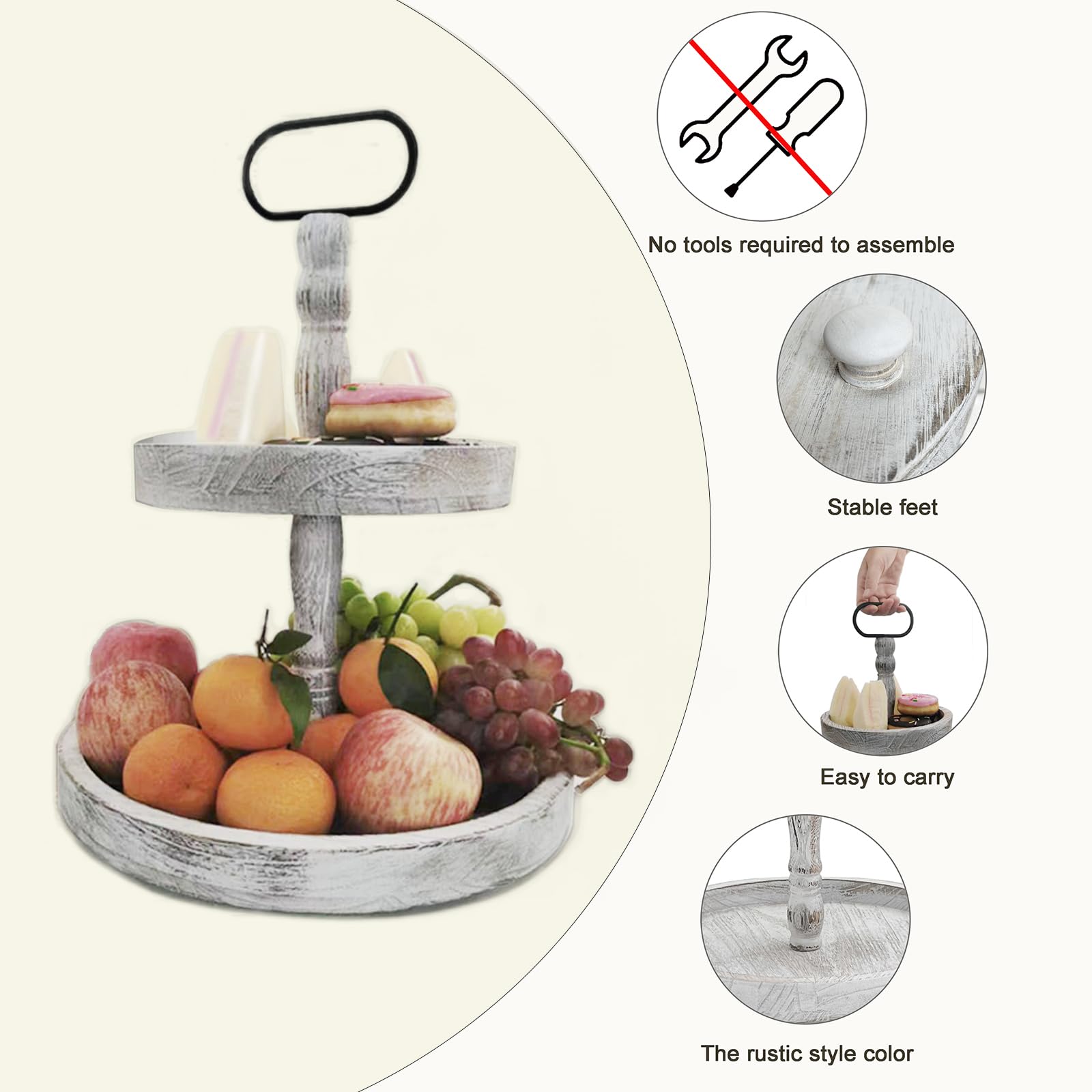 ouosawa tray in use on kitchen counter organizing mugs and decor for easy access