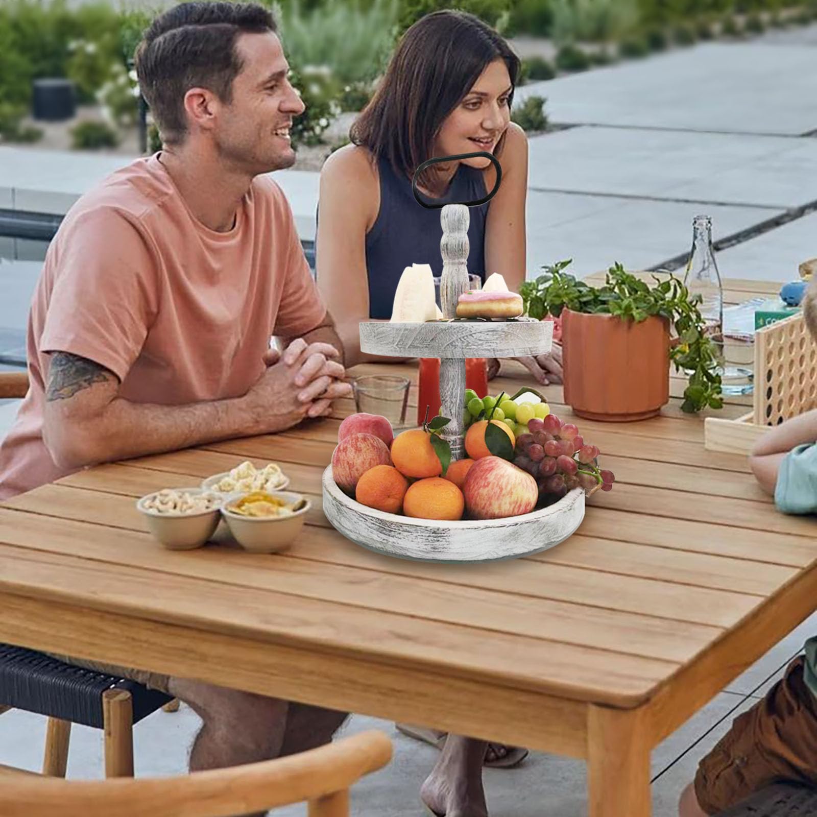 ouosawa tray styled on dining table with seasonal decor creating cozy ambiance