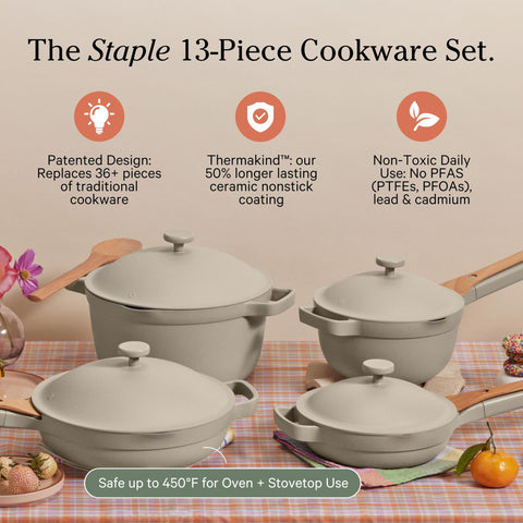 Our Place Always Pan 2.0 close-up showcasing nonstick surface for easy release