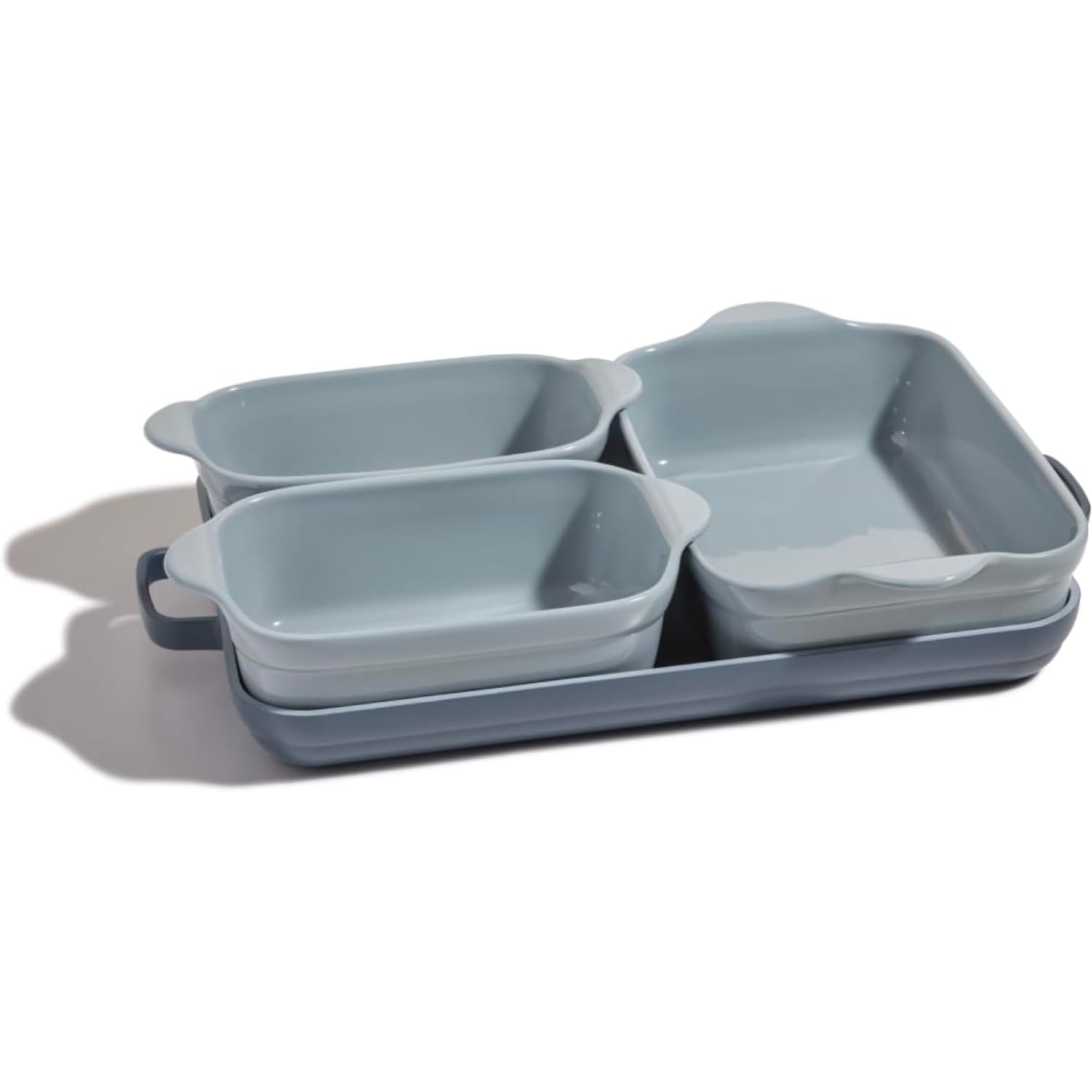 Our Place front packaging showing the 5-piece set and clear contents benefit easy unboxing