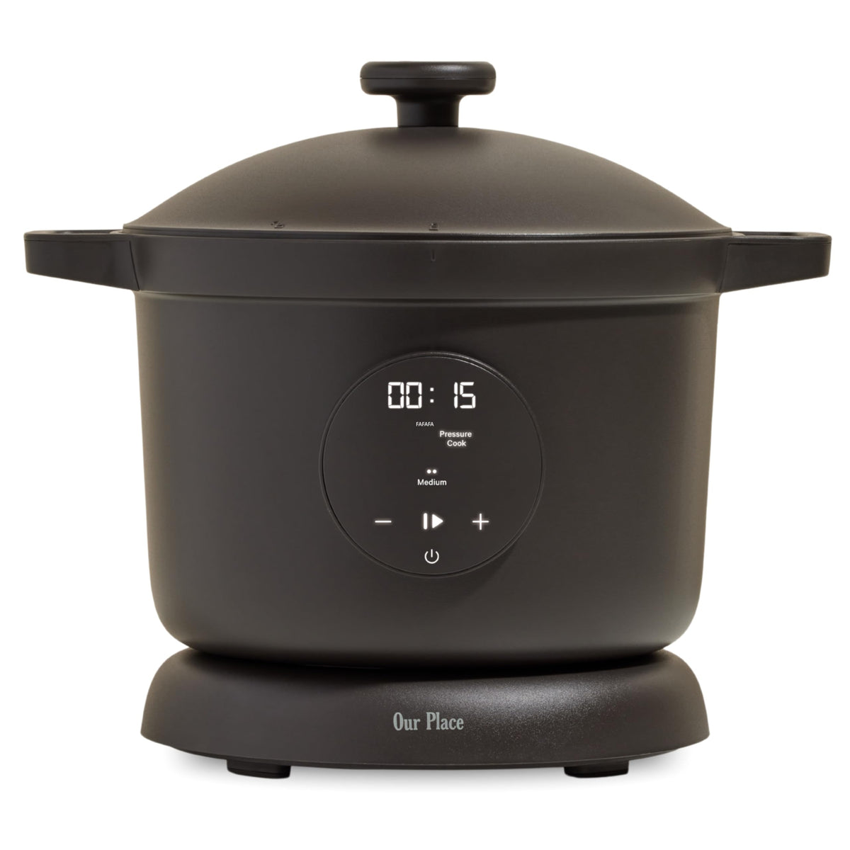 Our Place Dream Cooker front view showing compact counter-ready design and easy access