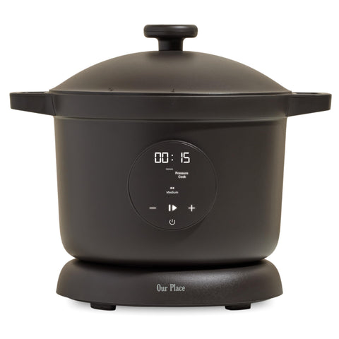 Our Place Dream Cooker front view showing compact counter-ready design and easy access